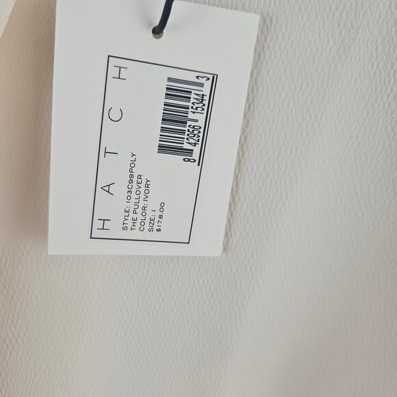 Hatch The Pullover Ivory Short Sleeve Blouse Size 1 Maternity - Picture 3 of 9